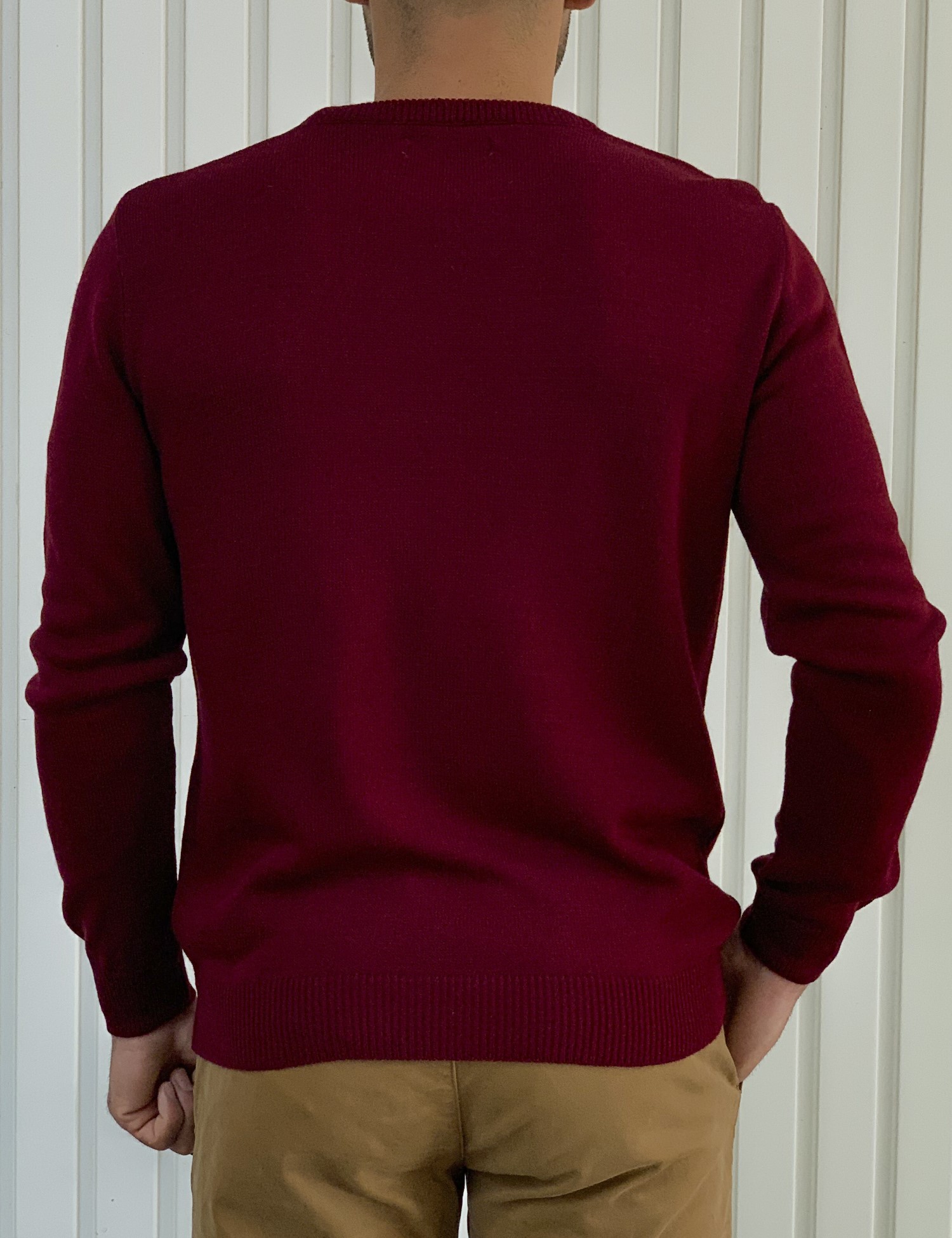 Darious ανδρικό μπορντό πλεκτό πουλόβερ 23149 φωτογραφία